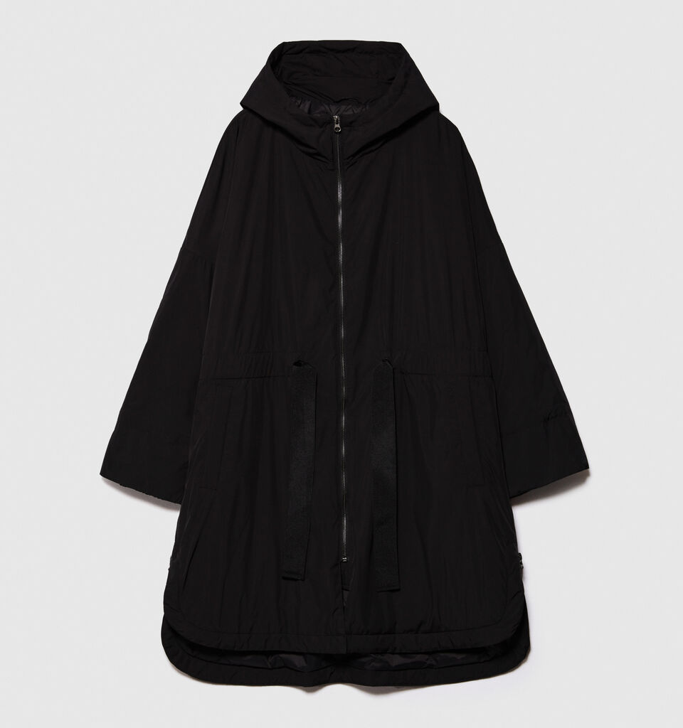 Oversized fit padded parka - women's jackets - Black | Sisley image number 6
